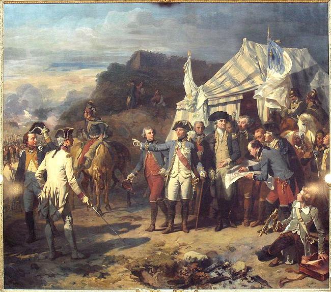 Auguste Couder Siege of Yorktown oil painting picture
